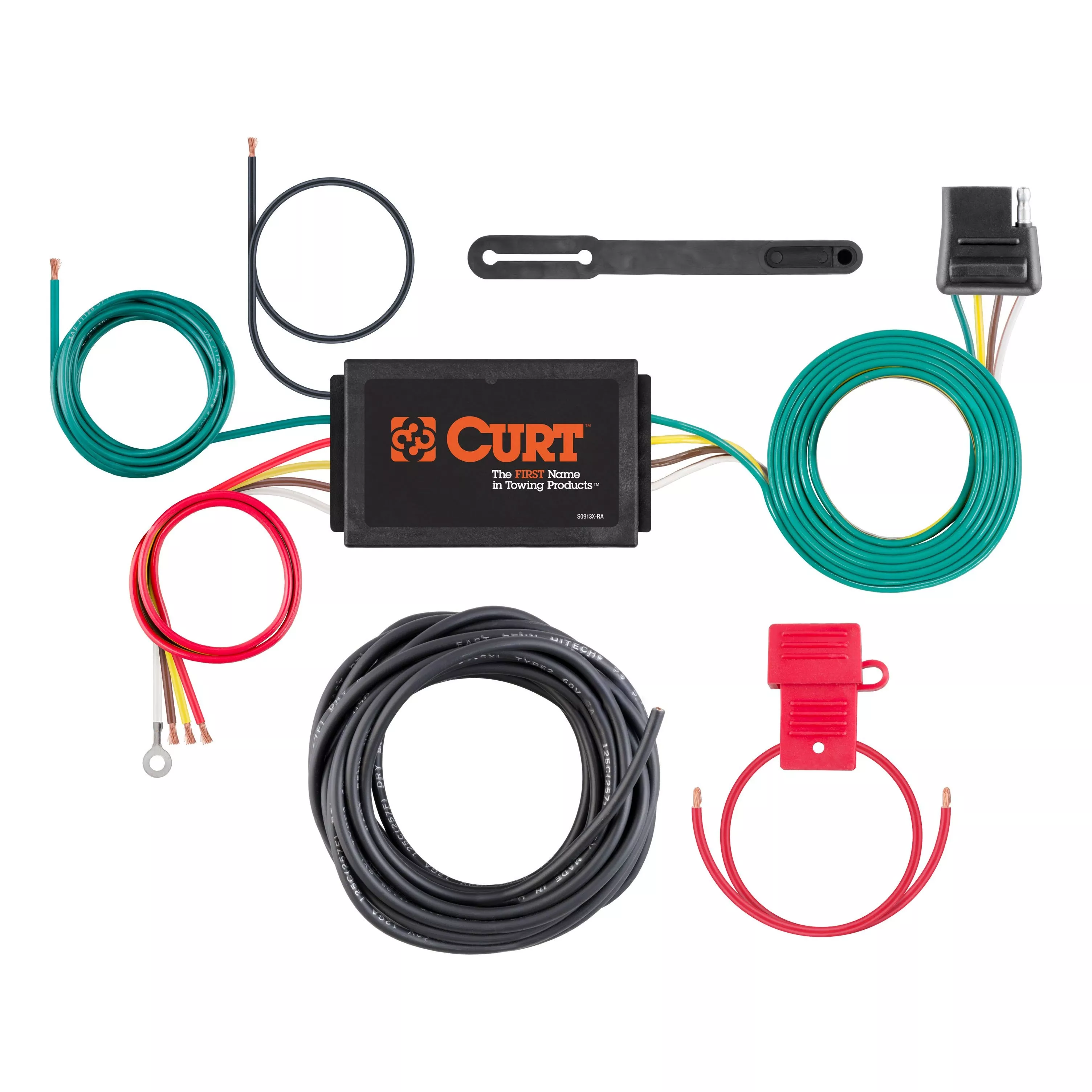 59187 - Powered 3-to-2-Wire Splice-in Trailer Tail Light Converter Kit, 4-Pin Wiring Harness