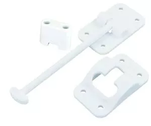 6" T-Style Door Hold w/Bump Polar White