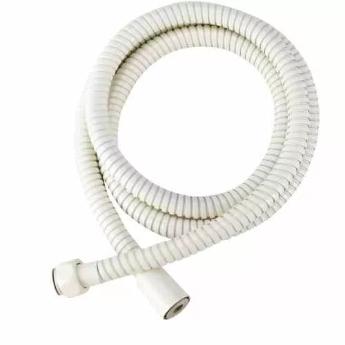 60" Stainless Steel RV Shower Hose Bisque Parchment