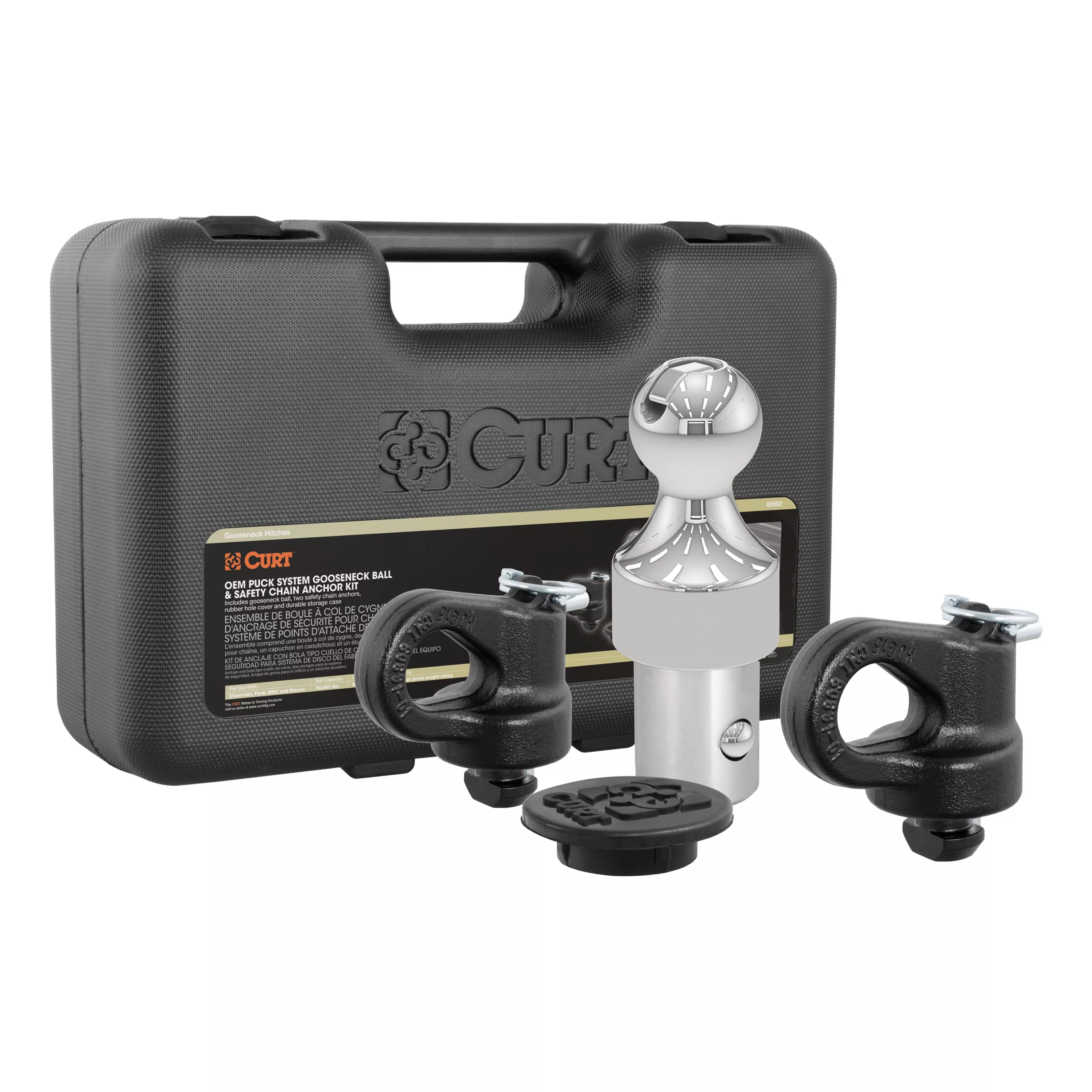 60692 - OEM Puck System Gooseneck Hitch Kit, 30K, 2-5/16-In Ball, Fits Select Silverado, Sierra 2500, 3500 HD, F-250, F-350, Nissan Titan XD - 2013-2027 Ford F-250 Super Duty and more