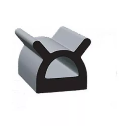 .695 X .56"D W/EARS" EPDM, W/ST,BLK