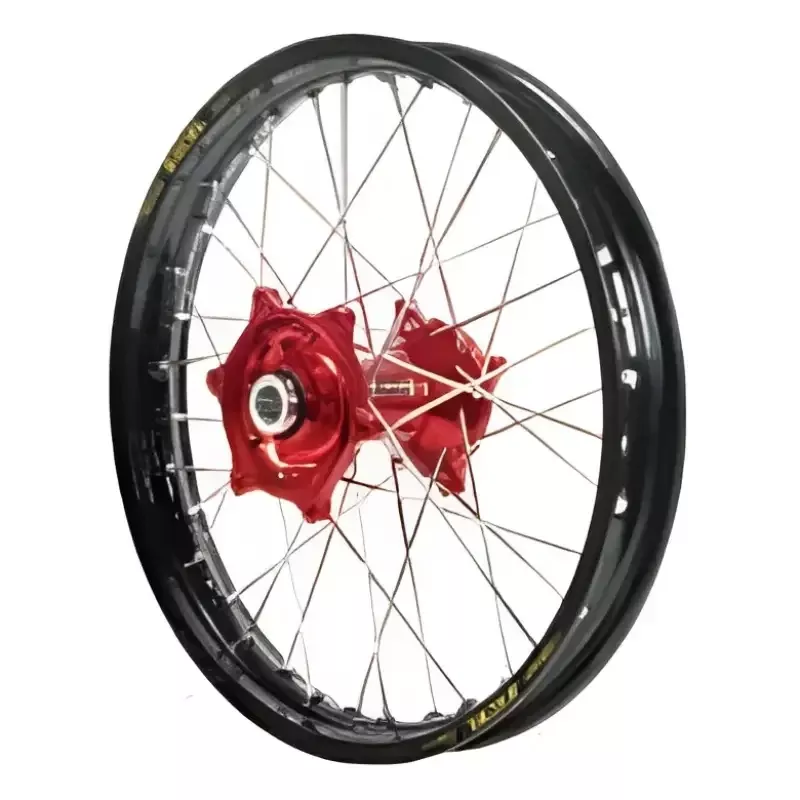 70-1141MB Dubya Front Wheel 1.60 X 21 Mag Haan Hub Black Rim