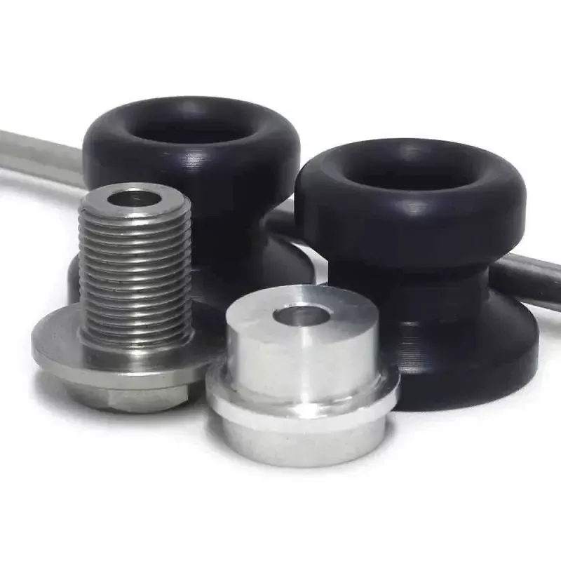 702-3829 Front Axle Sliders Black