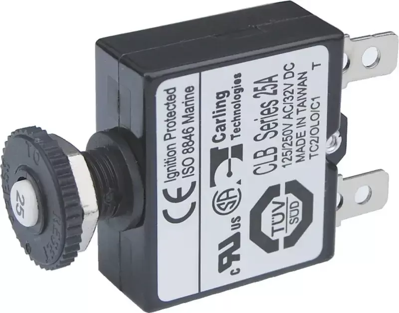 7058-BSS Blue Sea Circuit Breaker Push Button Qc 25A
