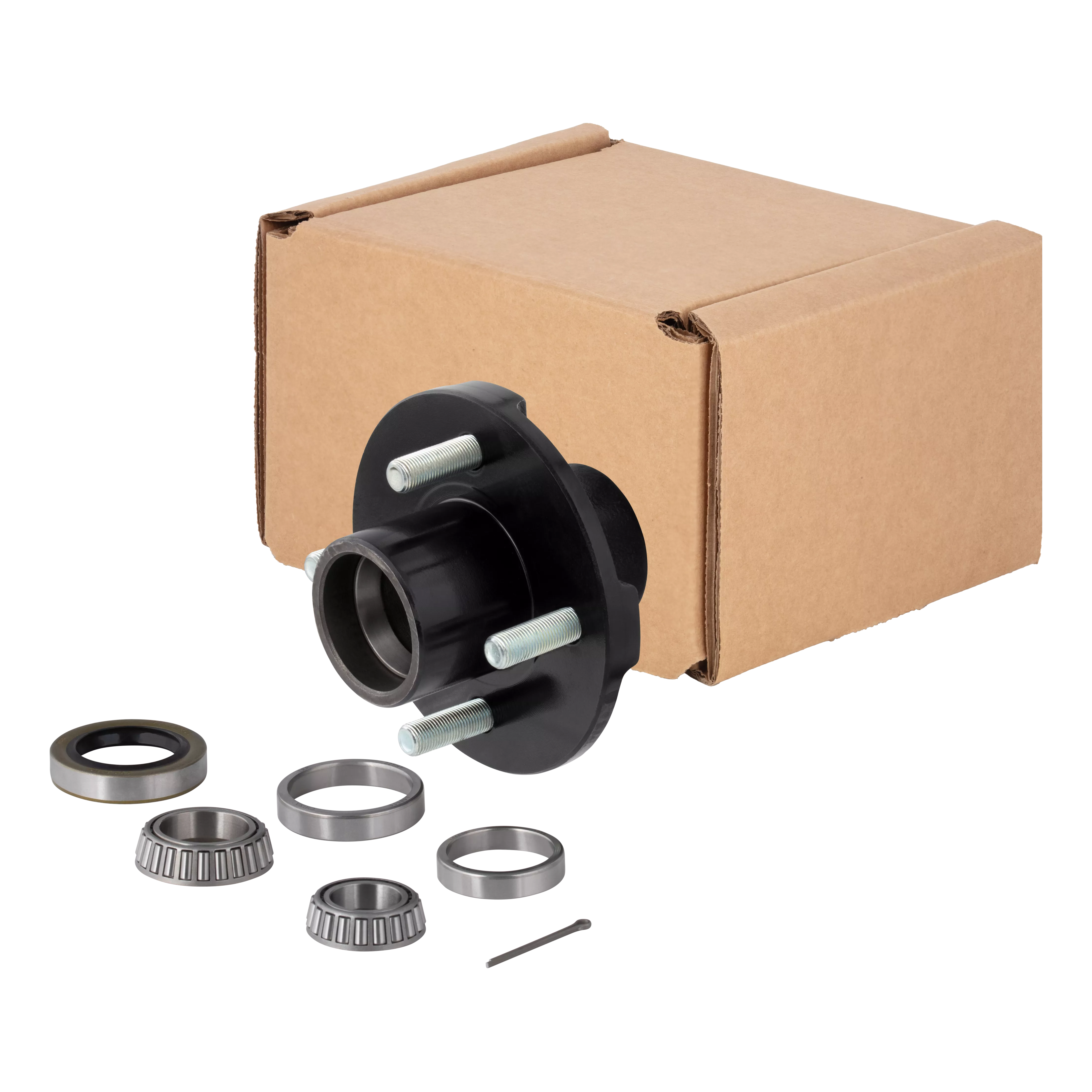 814206 - Idler Hub with Bearing Kit (Not Installed) - 2,200-lb. Axles, 4 on 4" Bolt Pattern, 1/2" Stud Size