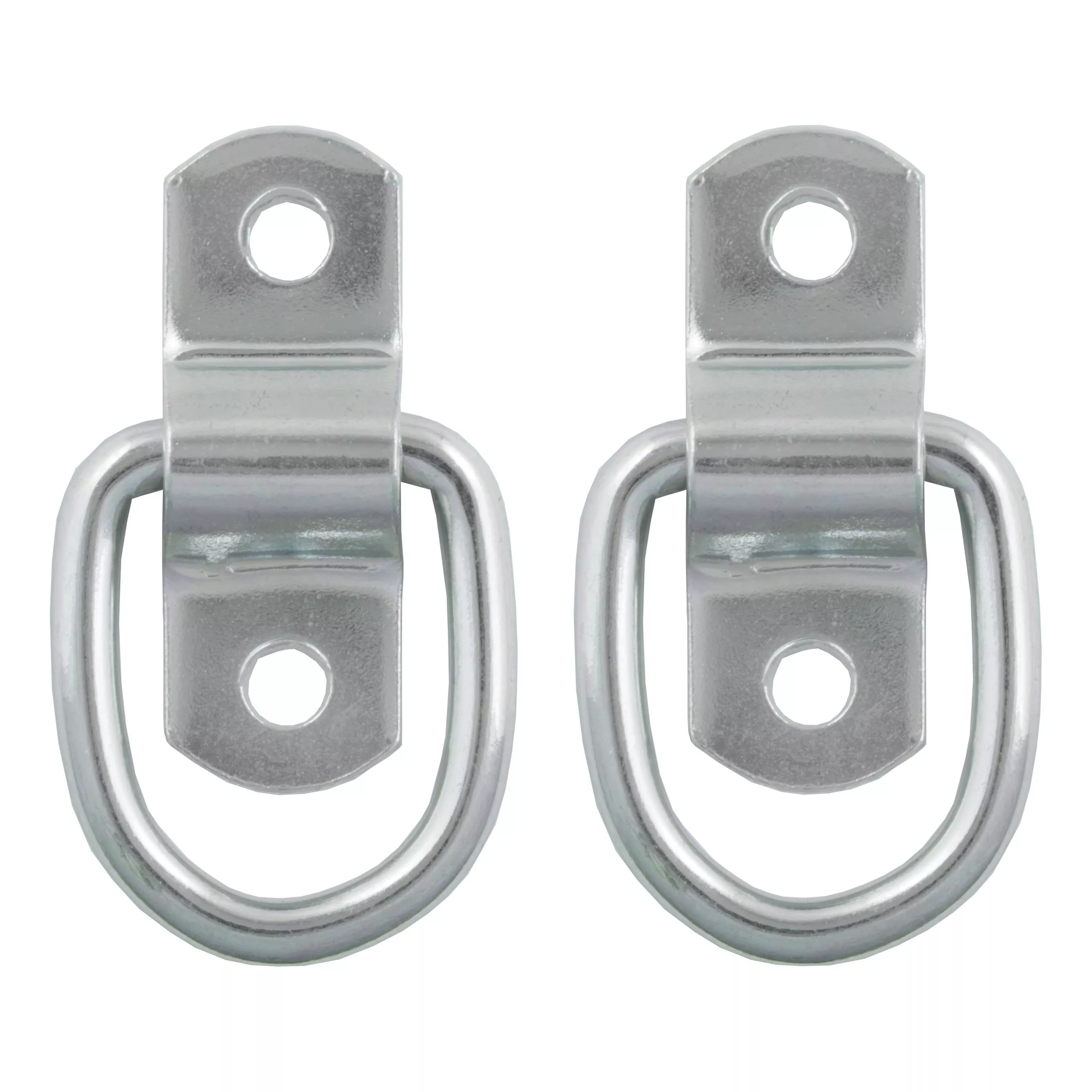 83731 - 1 x 1-1/4-Inch Surface-Mounted Trailer D-Ring Tie Down Anchors, 2,400 lbs Break Strength, 2-Pack