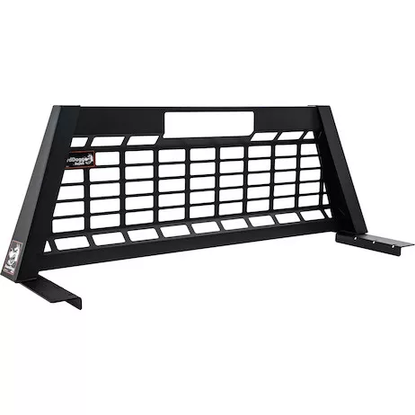 851660 - 25.00-inch Tall Matte Black Heavy-Duty Steel GuardDogg Pickup Truck Headache Rack Bundle with Mounting Brackets
