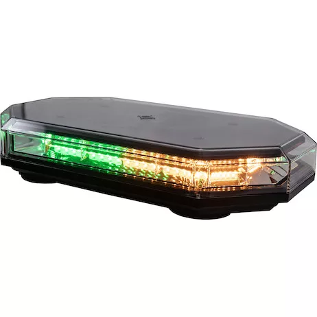 8891069 - 15 Inch Octagonal LED Mini Light Bar - Amber/Green