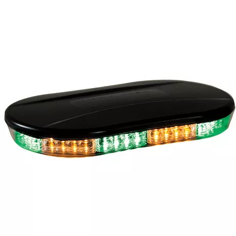 8891089 - Class 1 Low Profile Oval Mini Light Bar - Amber/Green