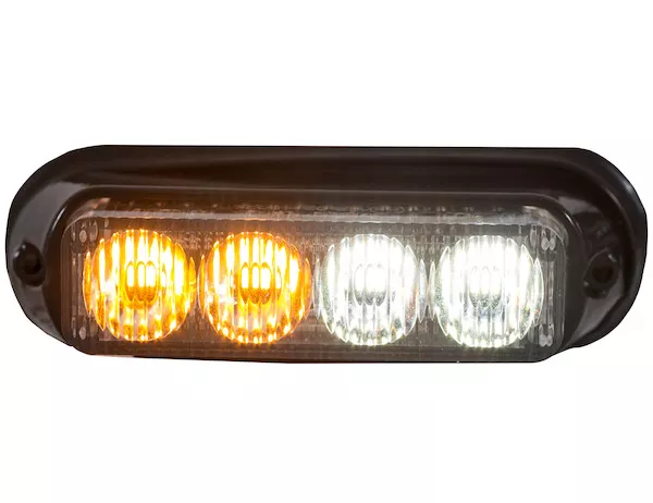 8891132 - 5 Inch Amber/Clear LED Mini Strobe Light