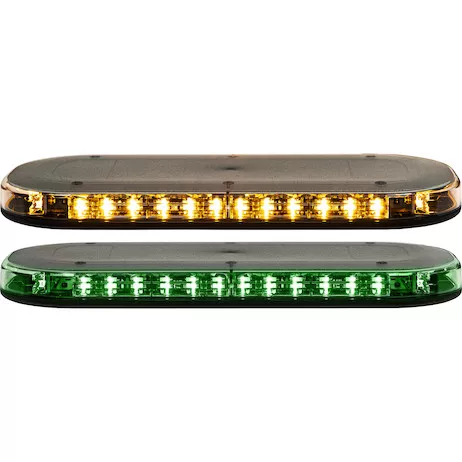 8891162 - Class 1 Low Profile Oval LED Mini Light Bar - Amber/Green