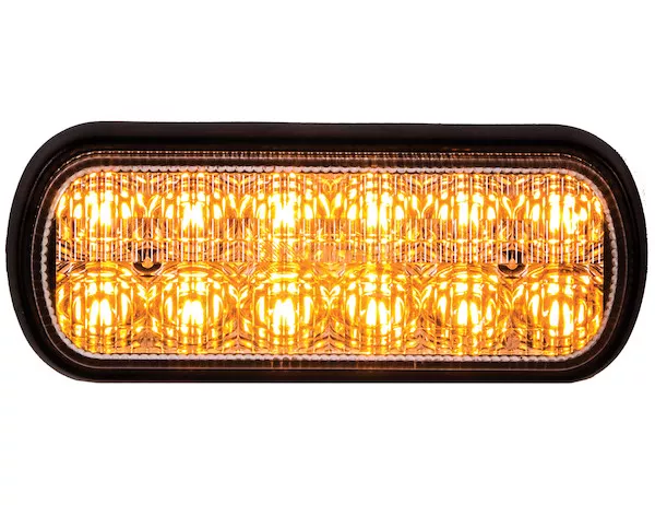 8891600 - Dual Row 5.5 Inch Amber LED Strobe Light
