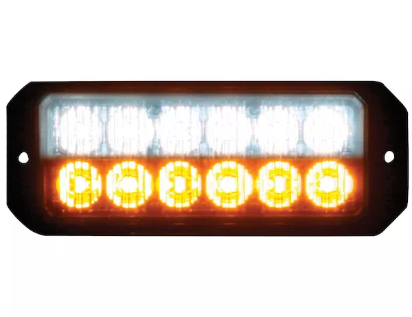8891702 - Clear/Amber Dual Row 5 Inch LED Strobe Light