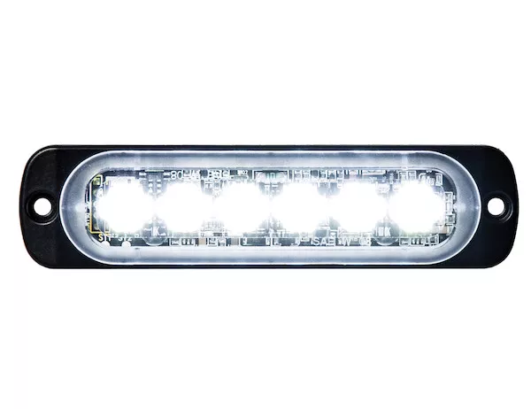 8891901 - Thin 4.5 Inch Clear Horizontal LED Strobe Light
