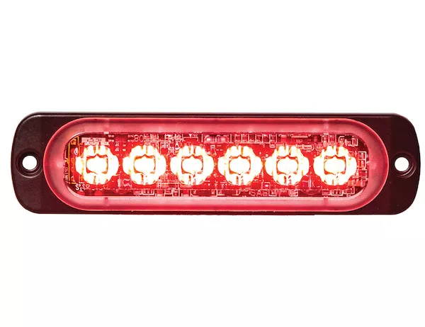 8891903 - Thin 4.5 Inch Red Horizontal LED Strobe Light