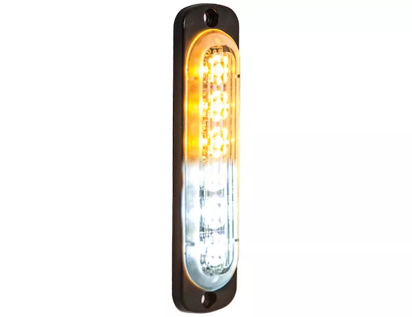 8891912 - Thin 4.5 Inch Amber/Clear Vertical LED Strobe Light