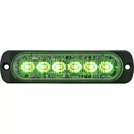 8892109 - Amber/GreenDual Color Thin 4.5 Inch Wide LED Strobe Light