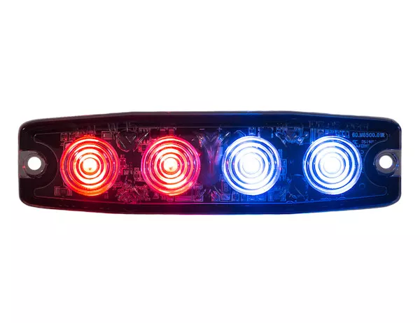 8892245 - Ultra Thin 4.5 Inch Red/Blue LED Strobe Light