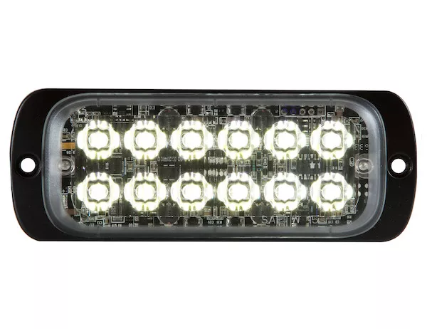 8892601 - Thin Dual Row 4.5 Inch Clear LED Strobe Light