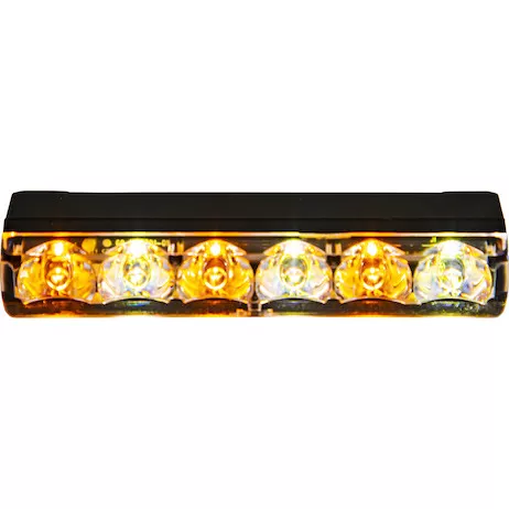 8892712 - Narrow Profile 3.5 Inch Amber/Clear LED Strobe Light