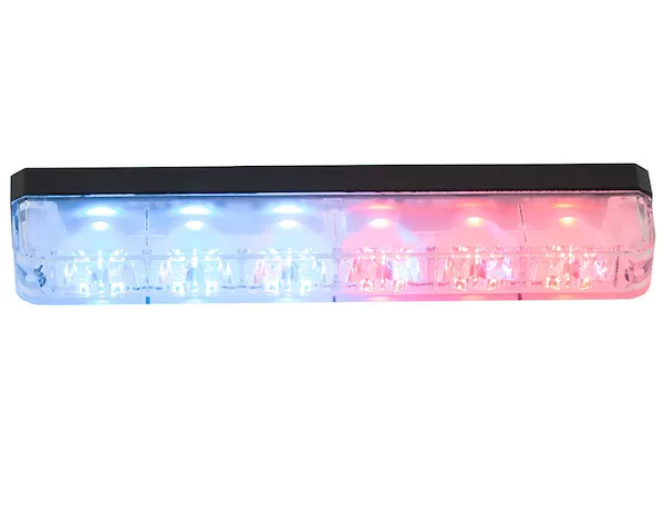 8892805 - Ultra Bright Narrow Profile Blue/Red LED Strobe Light