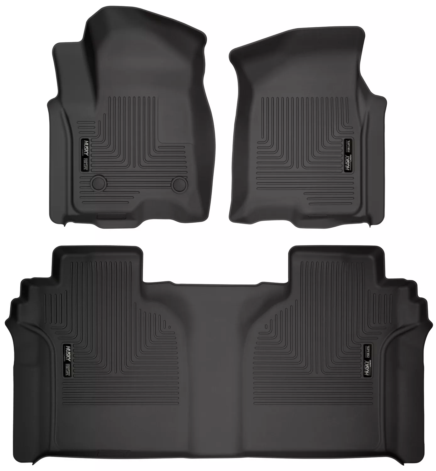 94021 - Front & 2nd Seat Floor Liners - 2019-2026 Chevrolet Silverado 1500, 2020-2026 Chevrolet Silverado 2500 HD and more