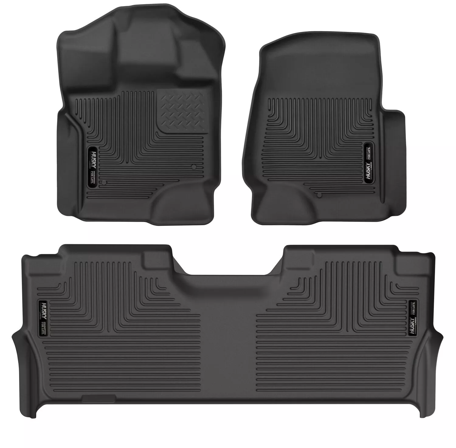 94061 - Weatherbeater - Front & 2nd Seat Floor Liners - 2017-2026 Ford F-250 Super Duty, 2017-2026 Ford F-350 Super Duty and more