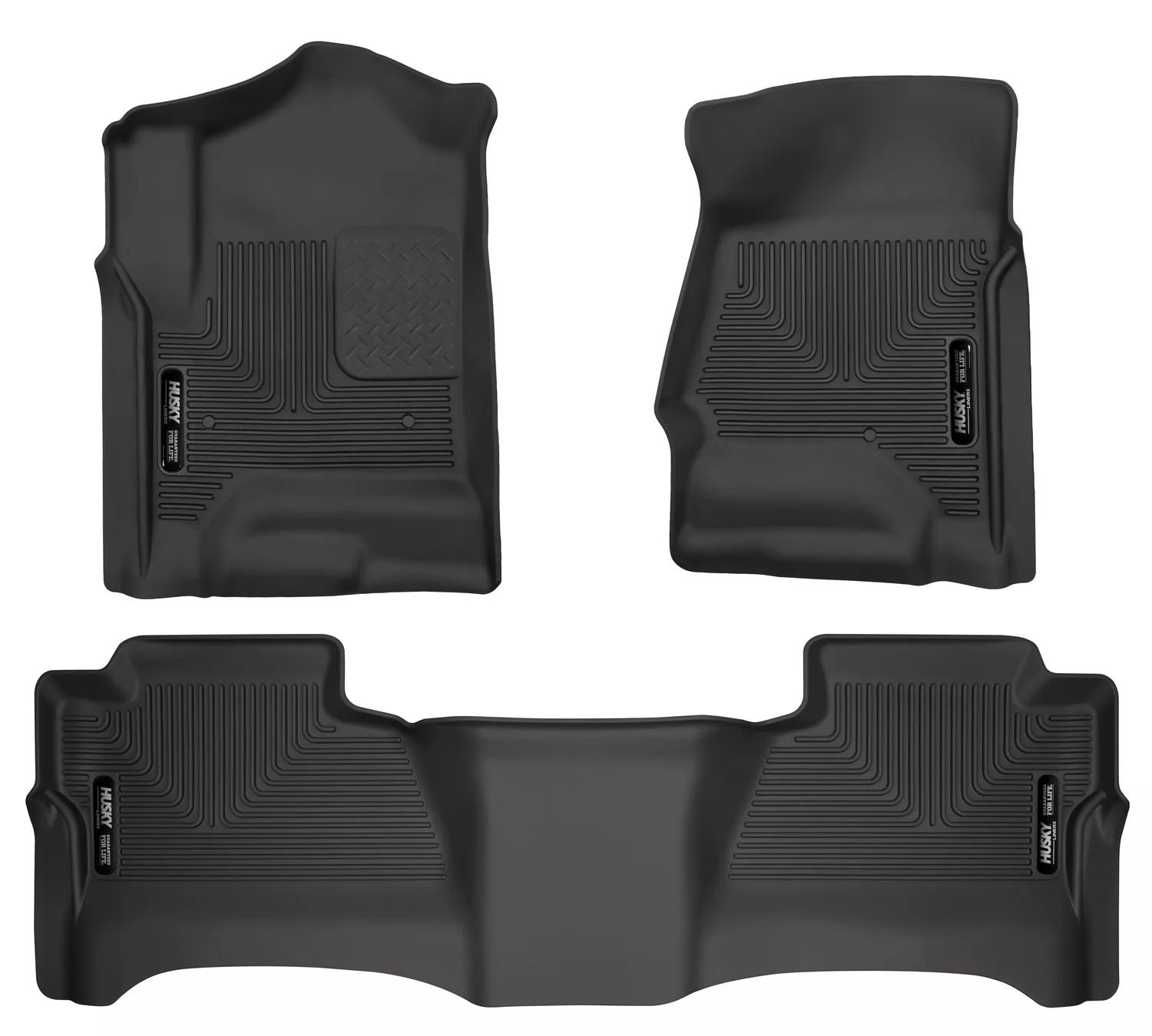 98231 - Weatherbeater - Front & 2nd Seat Floor Liners (Footwell Coverage) - 2015-2019 Chevrolet Silverado 2500 HD and more