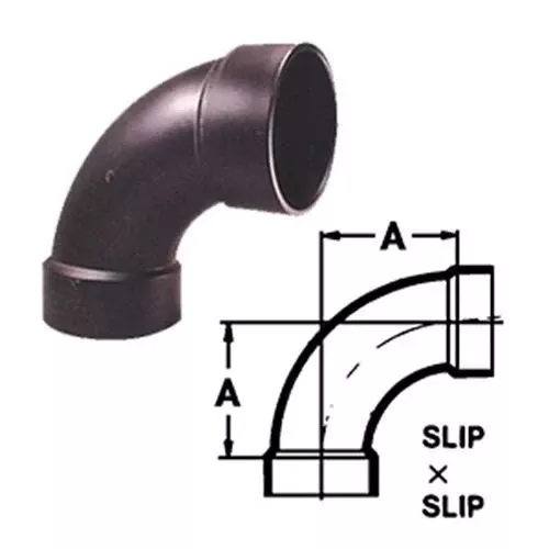 ABS Long Elbow - 3"
