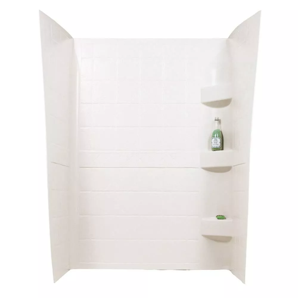 ABS Shower Walls, 24” x 36” x 66”, Parchment