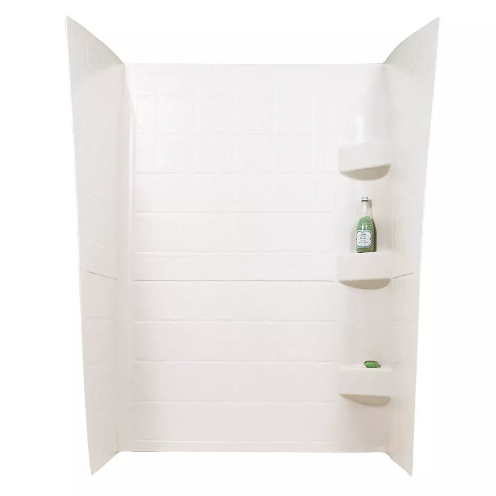 ABS Shower Walls, 24” x 40” x 66”, Parchment
