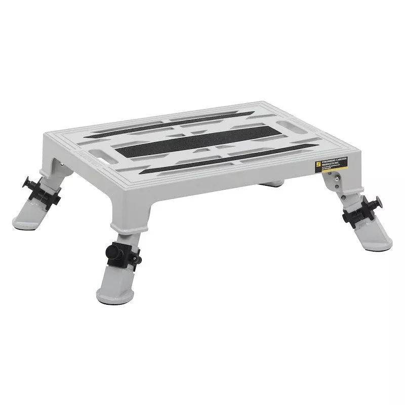 ADJUSTABLE ALUM. PLATFORM STEP