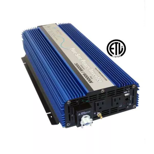Aims Power 1004648 3000W Power Inverter - 12V DC to 120V AC