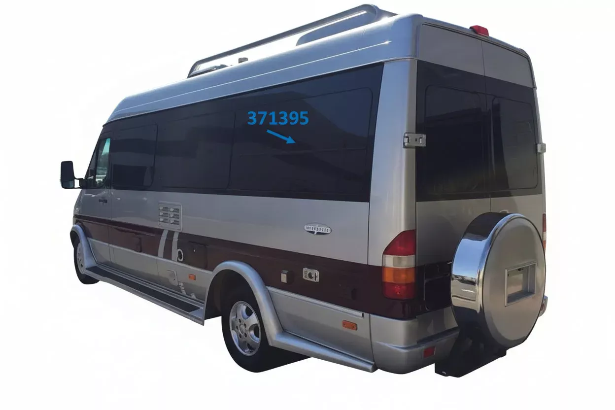 Airstream Interstate 52.63 ” x 24.88 ” Full Tint Window, Roadside or Rear – 371395