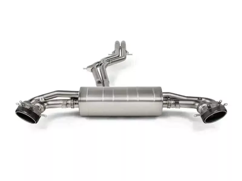 Akrapovic 2020+ Audi RS Q8 (M4) Evolution Line Cat Back (Titanium) w/Carbon Fiber/Titanium Tips
