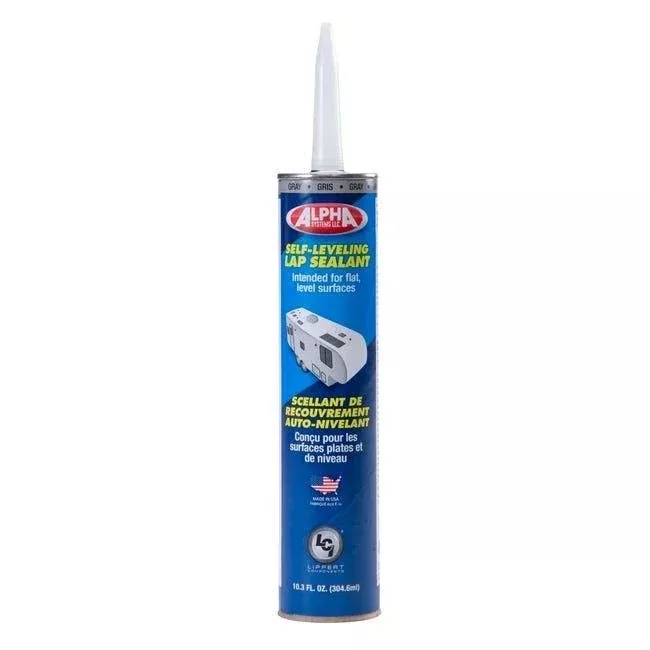 Alpha Systems 862147 - 1021 Grey Low VOC Self Leveling Sealant Tube - 10.3 Oz. - Gray