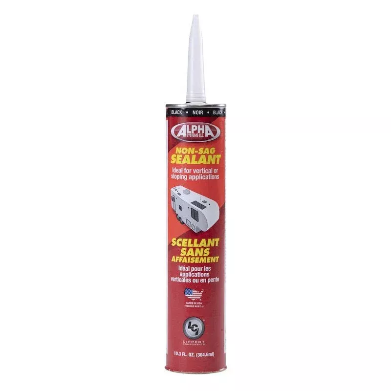Alpha Systems 862158 - Non-Sag Sealant 1010 - Low VOC - Black - 10.3 oz