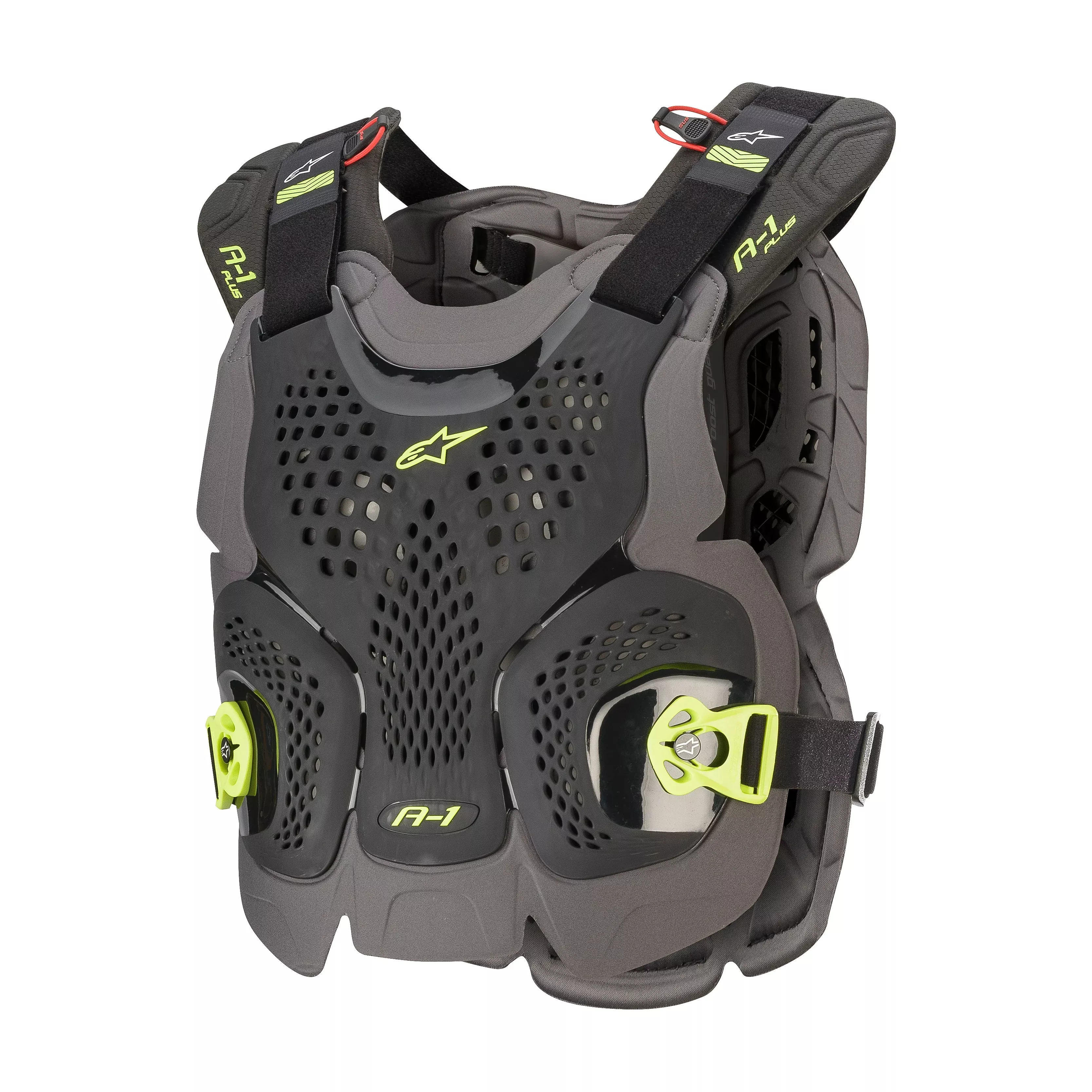 ALPINESTARS A-1 PLUS CHEST PROTECTOR BLK/ANTH/FLUO YLW MD/LG - 482-62006