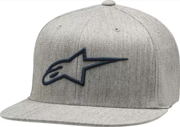 ALPINESTARS AGELESS FLATBILL HAT GREY HEATHER/NAVY SM/MD - 482-68758S