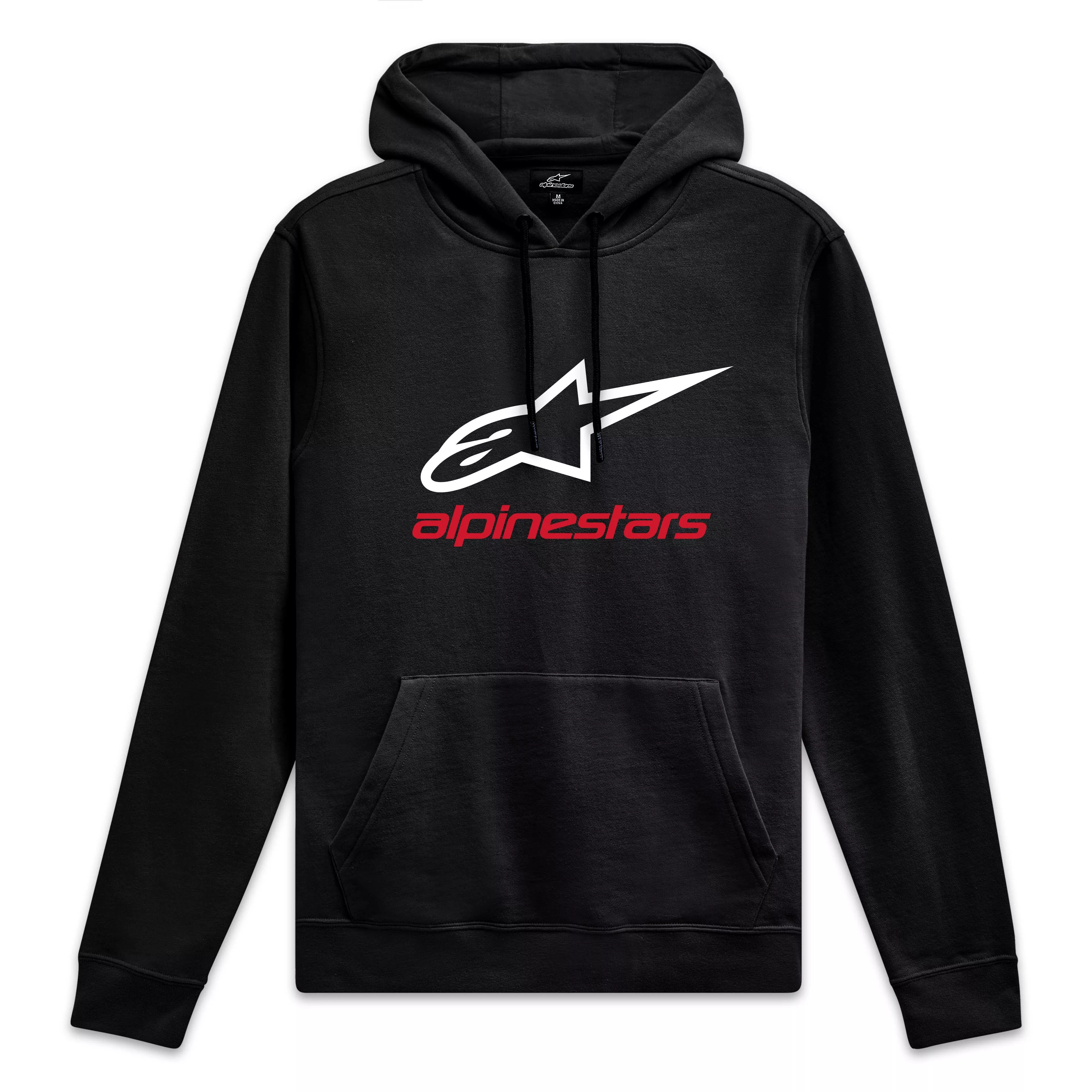 ALPINESTARS ALWAYS 2.0 HOODIE BLACK/WHITE/RED LG - 482-76282L