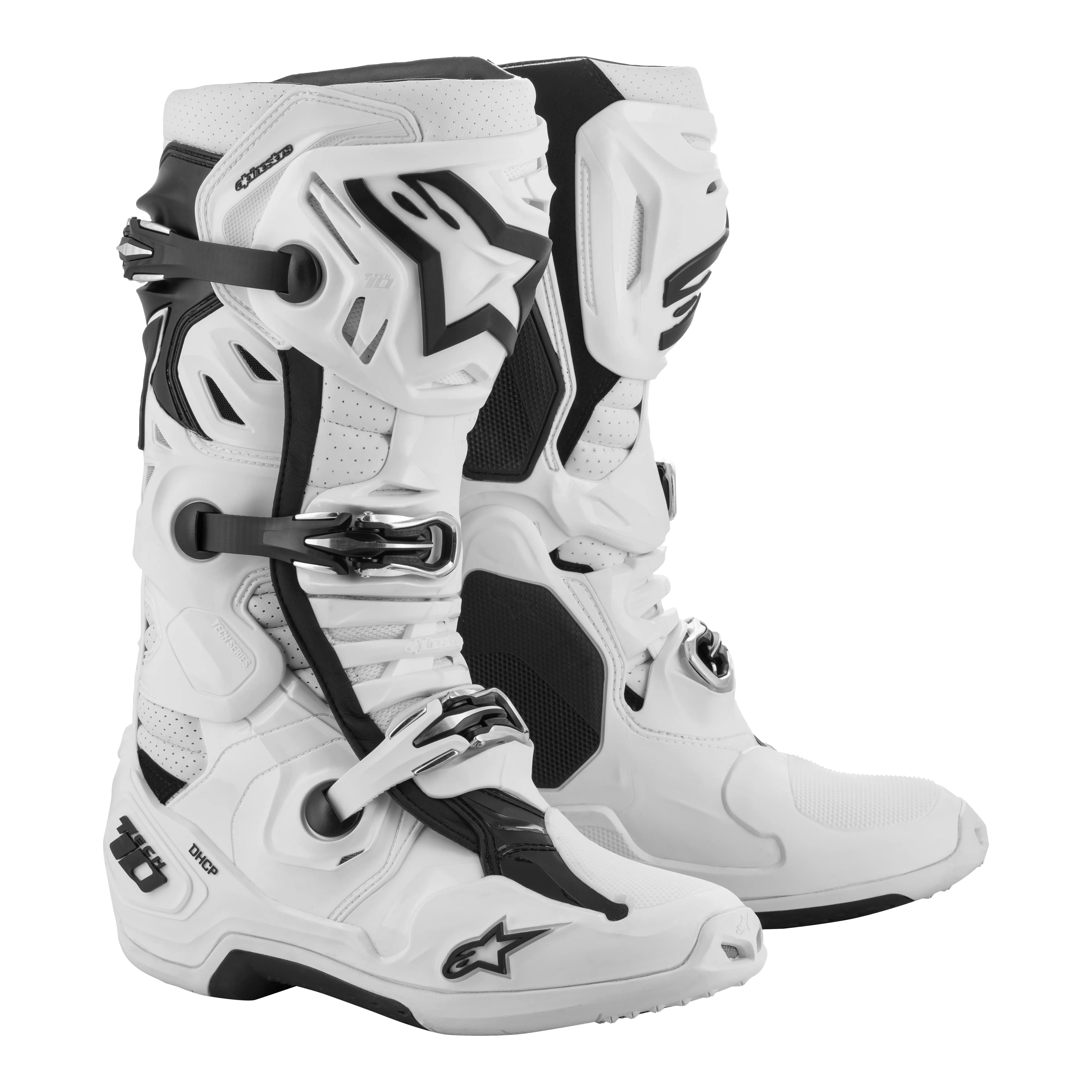 ALPINESTARS TECH 10 SUPERVENTED BOOTS WHITE SZ 08 - 482-01608