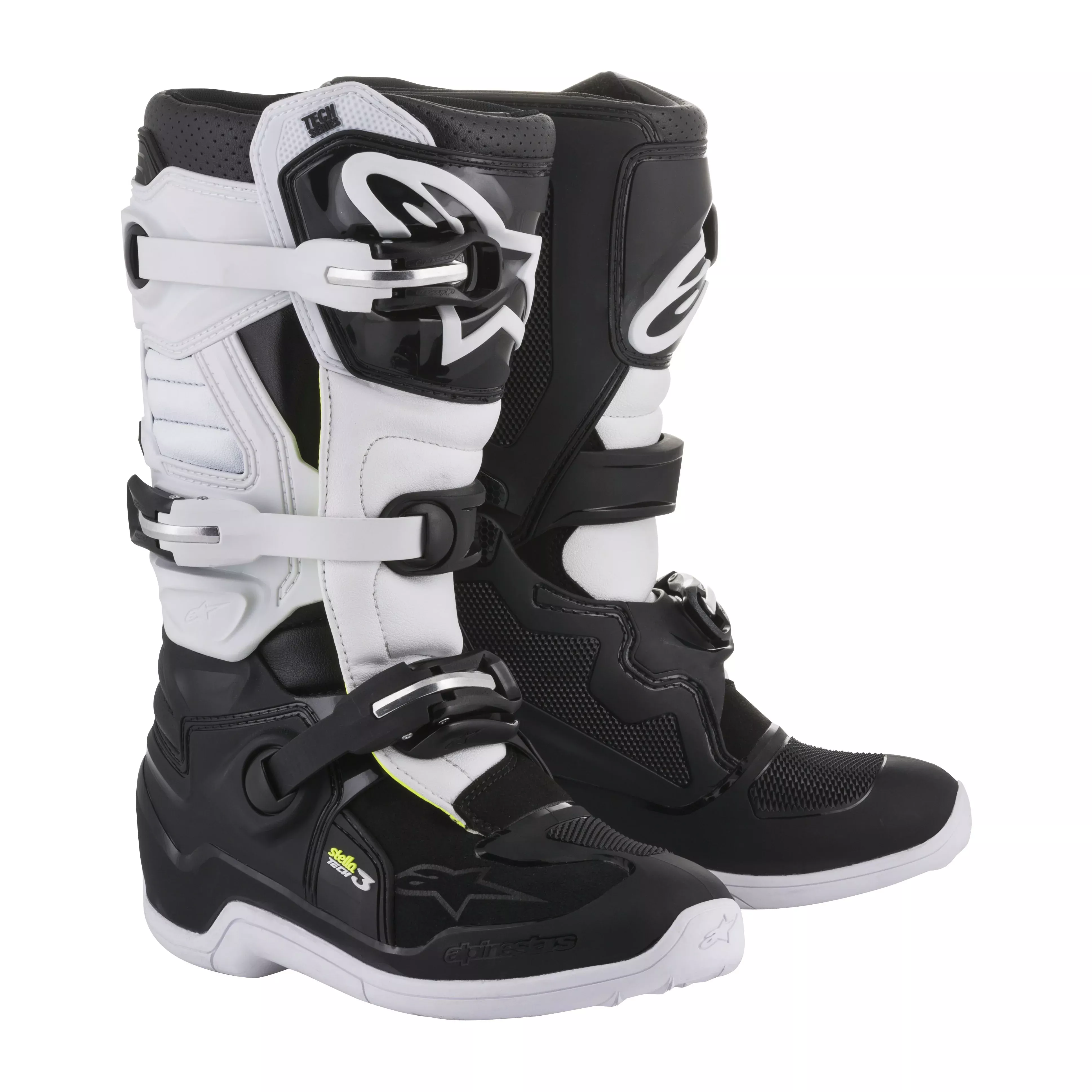 ALPINESTARS TECH 3 STELLA BOOTS BLACK/WHITE SZ 08 - 482-09018