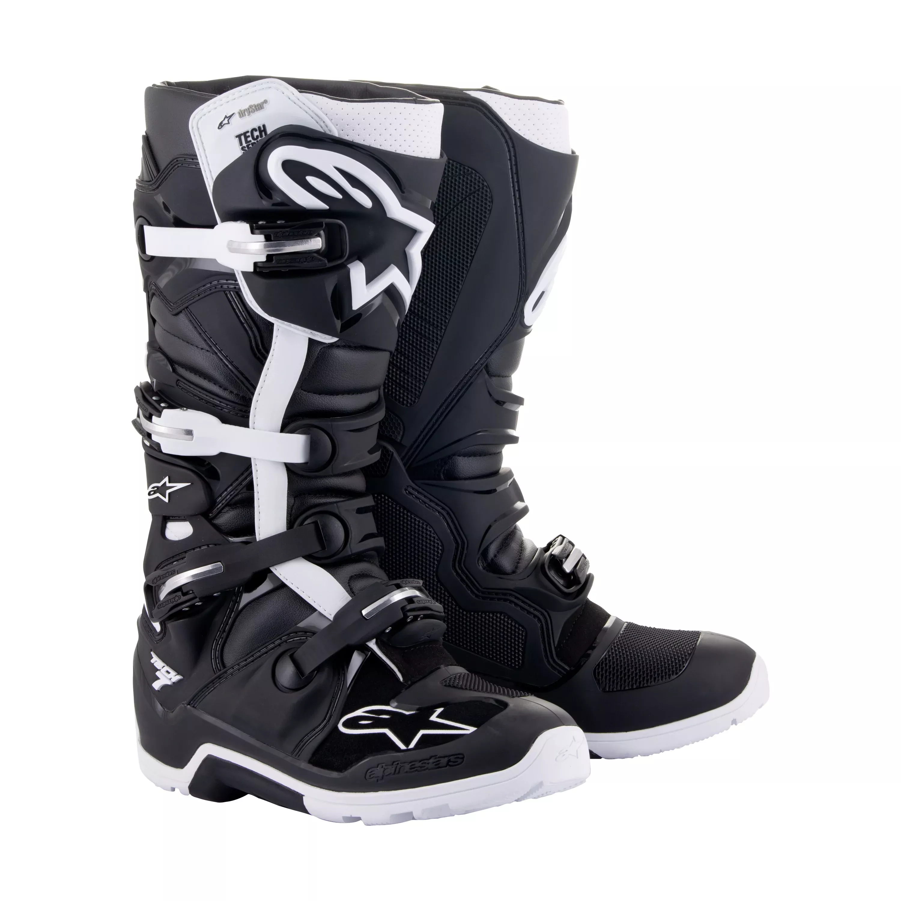 ALPINESTARS TECH 7 ENDURO DRYSTAR BOOTS BLACK/WHITE SZ 9 - 482-29509