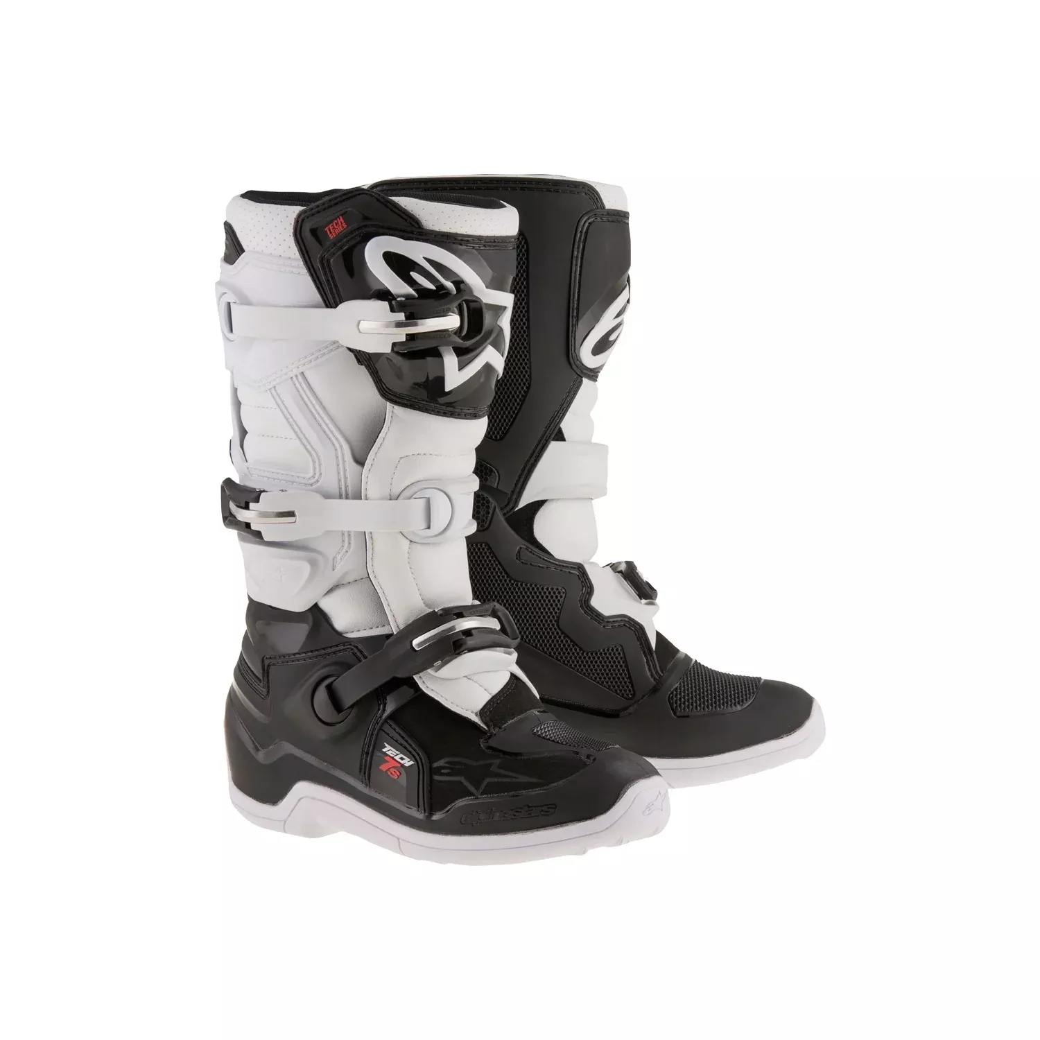 ALPINESTARS TECH 7S BOOTS BLACK/WHITE SZ 05 - 482-25205