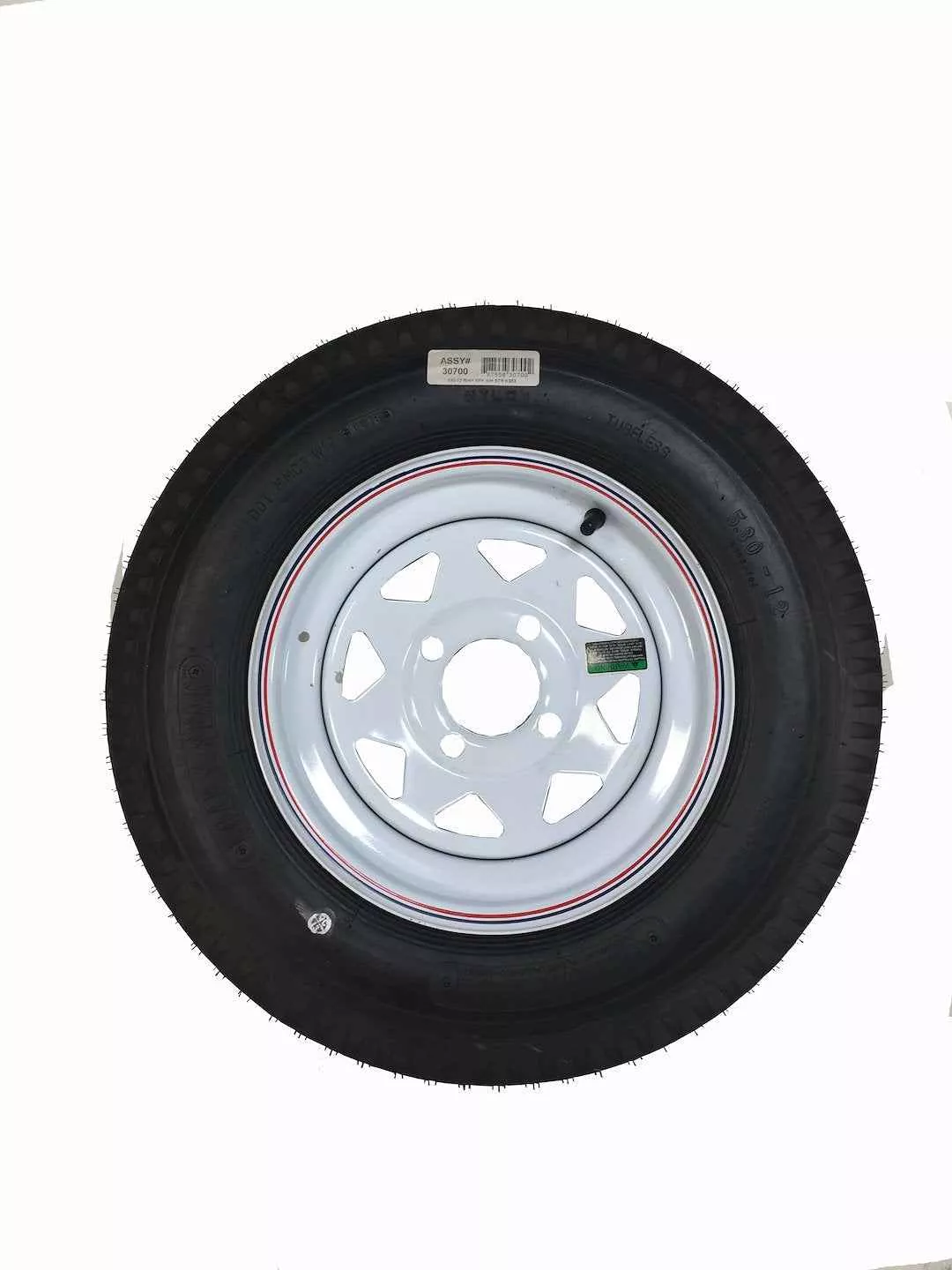 Americana 30700 Trailer Tire & Wheel Assembly – ST-5.30-12 / 12x4.25