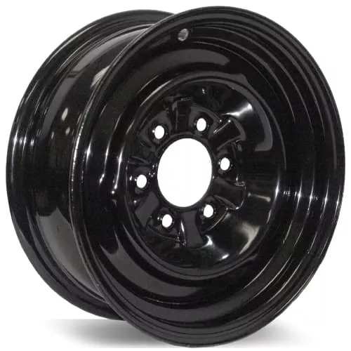 Americana Tire and Wheel 20514 15X6 Trailer Wheel Conventional 6H-5.5 Black 3.65P