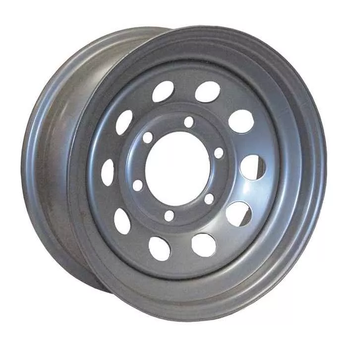 Americana Tire and Wheel 20539 15X6 Trailer Wheel Mini Modular 6H-5.5 Silver