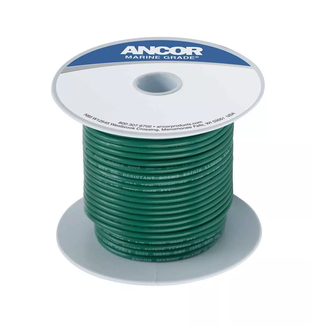 Ancor 106310 Marine Grade Primary Wire - 12 Gauge, Green, 100 ft