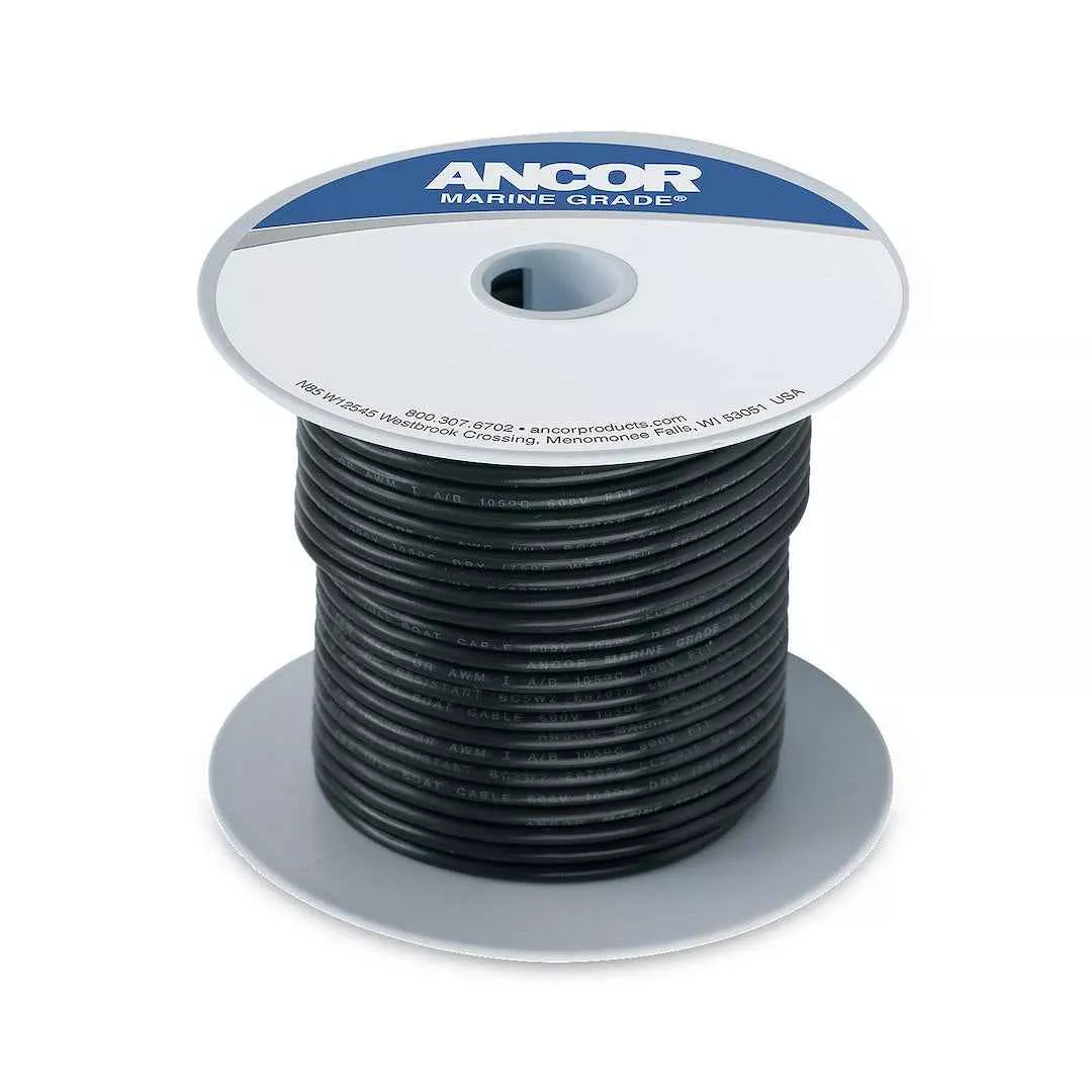 Ancor 111050 Marine Grade Primary Wire - 8 Gauge, Black, 500 ft