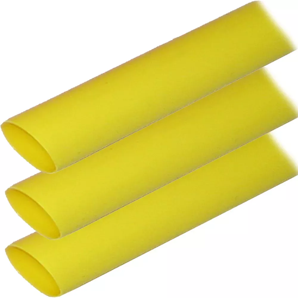 Ancor Adhesive Lined Heat Shrink Tubing (ALT) – 1 ” x 6 ” – 3-Pack – Yellow